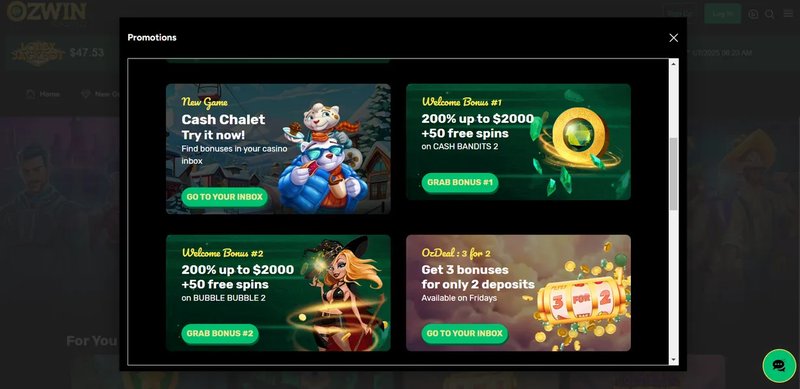 Casino ozwin, ozwin login