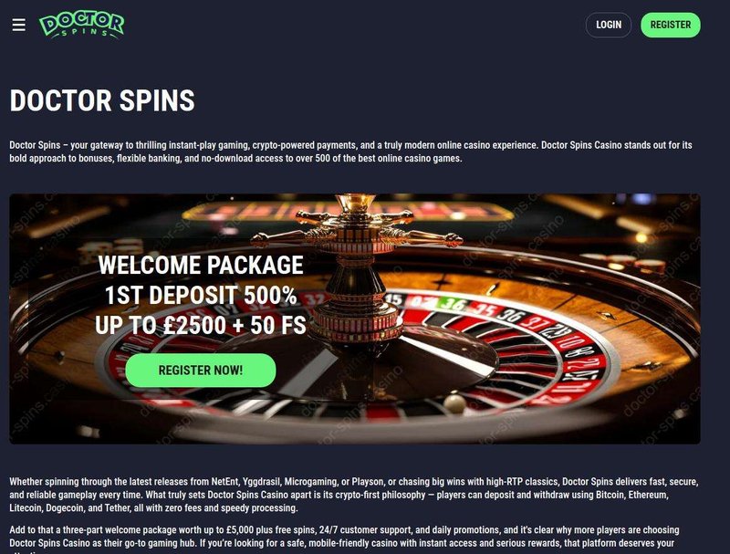 United Kingdom - doctor spins casino
